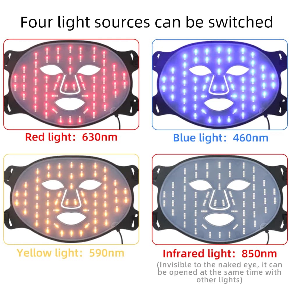Firming Red Light Therapy LED Face Mask — Silicone detail 3