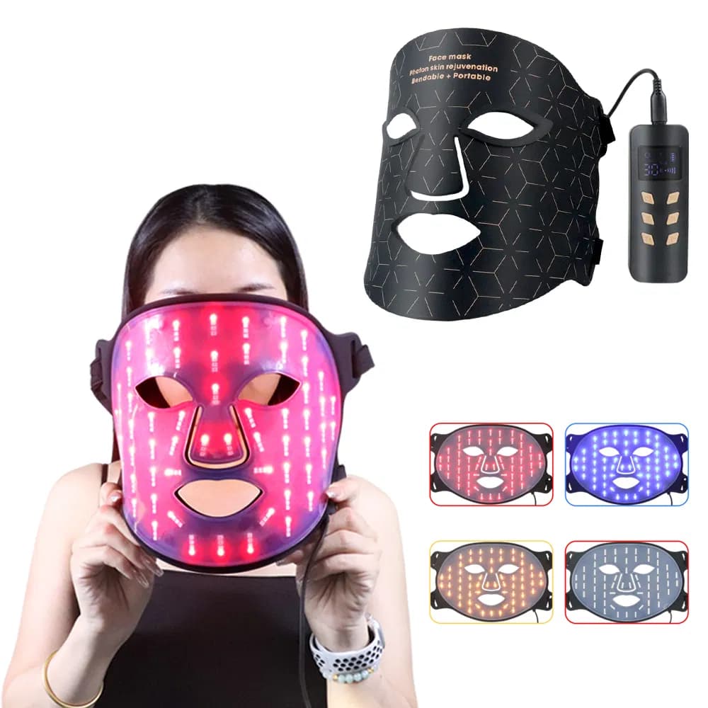 Firming Red Light Therapy LED Face Mask — Silicone detail 2