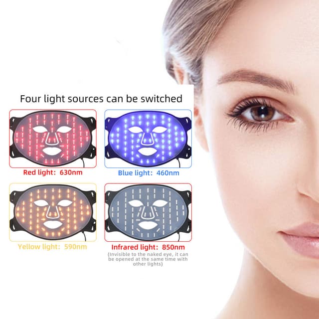 Firming Red Light Therapy LED Face Mask — Silicone 2