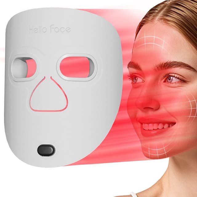 Anti-Aging Red Light Therapy LED Face Mask — 460nm + 605nm + 630nm, 70 LEDs — 1060541852 Edition 2