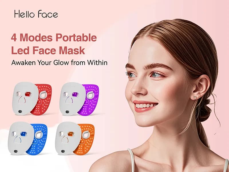 Anti-Aging Red Light Therapy LED Face Mask — 460nm + 605nm + 630nm, 70 LEDs — 1060541852 Edition detail 2
