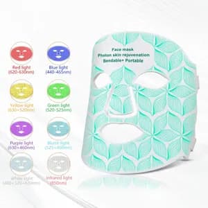 Red Light Therapy LED Face Mask — Silicone, 630nm