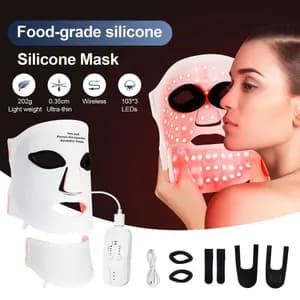 Red Light Therapy LED Face & Neck Mask — Silicone — 1062692144 Edition
