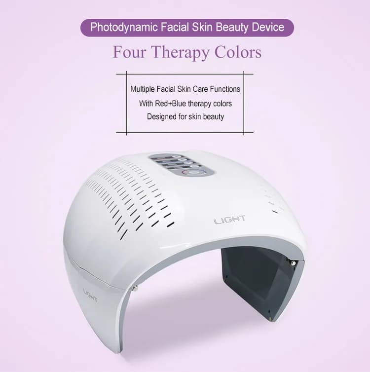 Skin Rejuvenation Red Light Therapy LED Face Mask — 4-Color detail 1