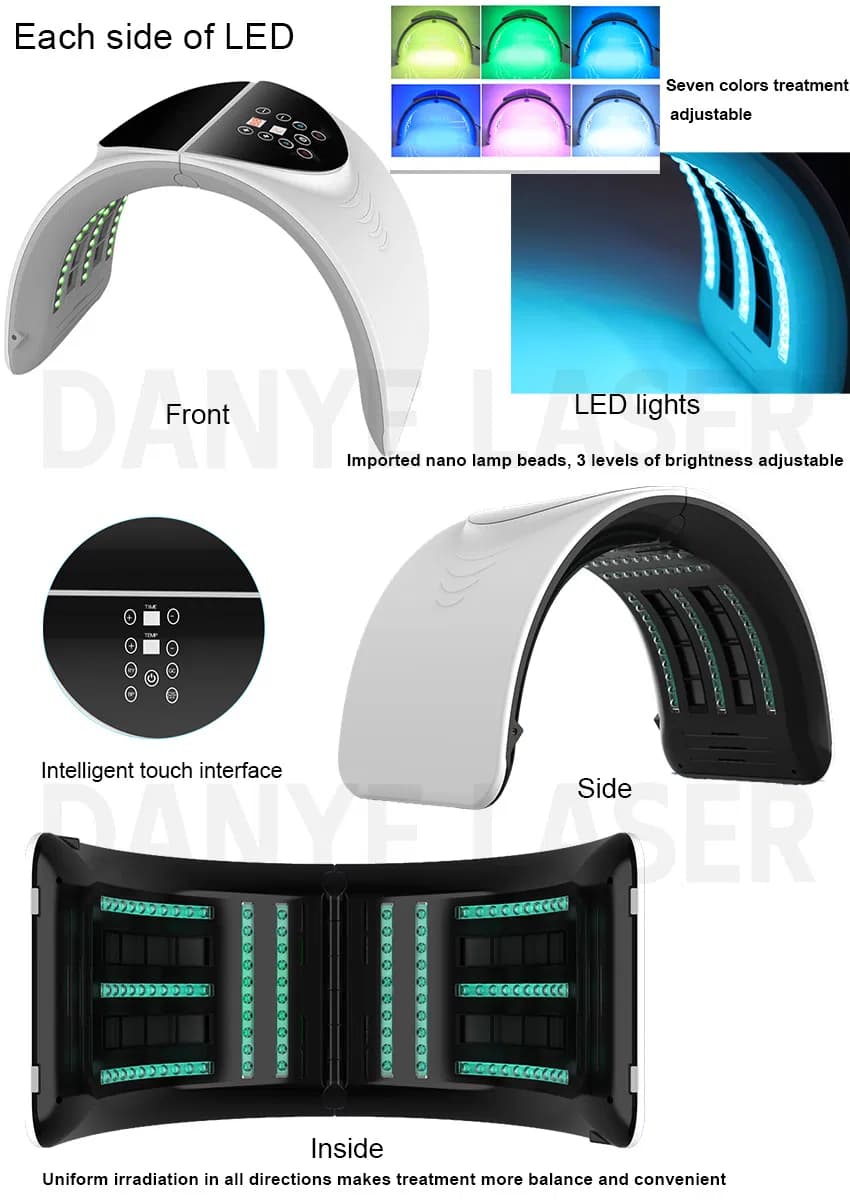 Red Light Therapy LED Face Mask — 7-Color detail 2