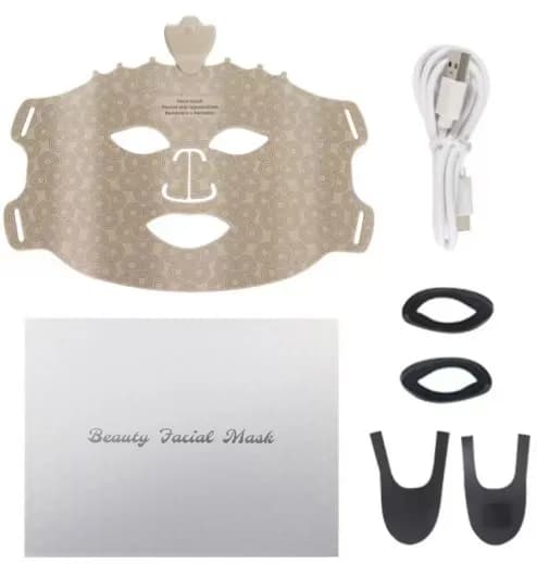 Anti-Wrinkle Red Light Therapy LED Face Mask — Silicone, 7-Color, Rechargeable detail 1