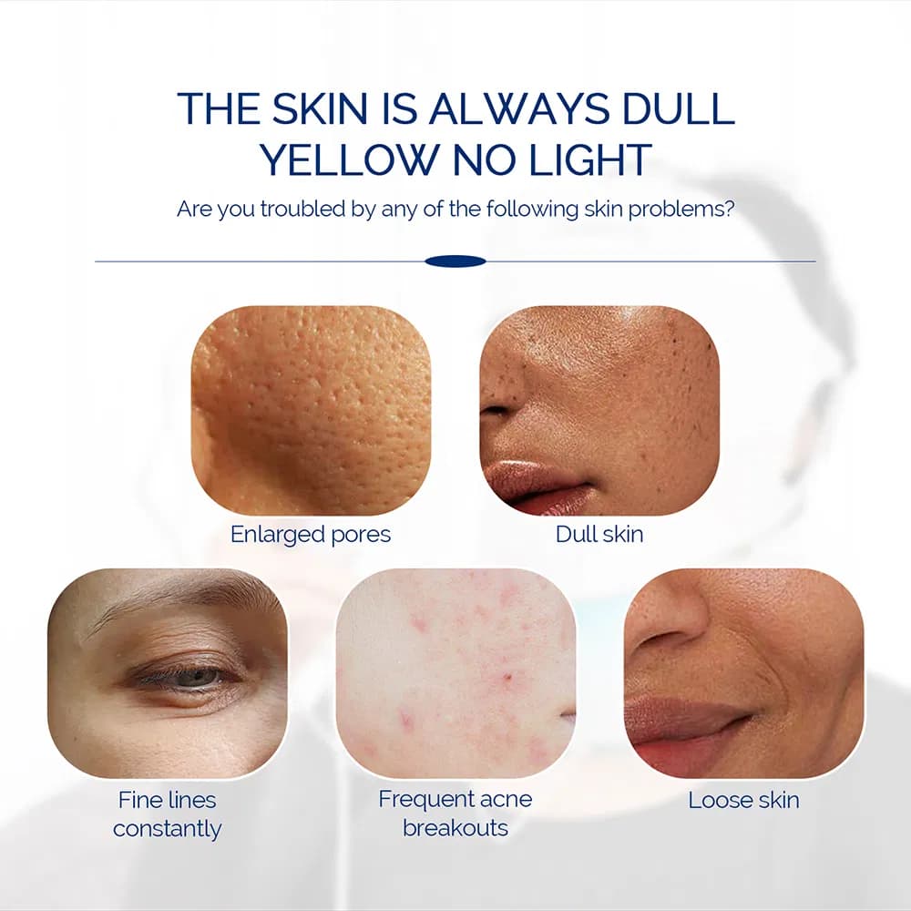 Anti-Wrinkle Red Light Therapy LED Face & Neck Mask — Silicone, 7 LEDs detail 4