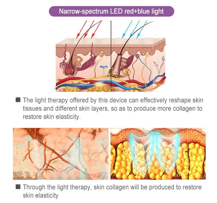 Skin Rejuvenation Red Light Therapy LED Face Mask — 4-Color detail 4