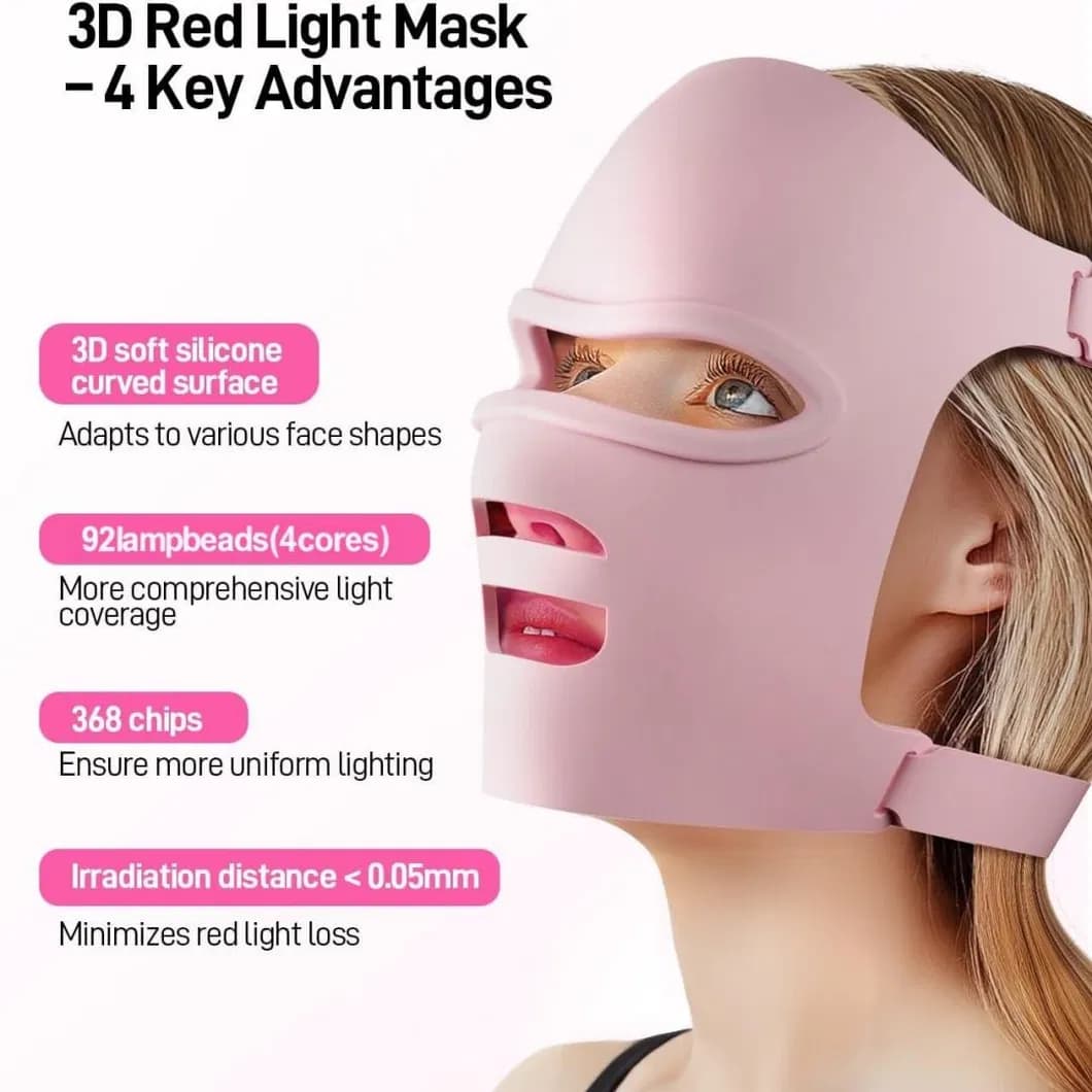Skin Rejuvenation Red Light Therapy LED Face Mask — 1 LEDs detail 1