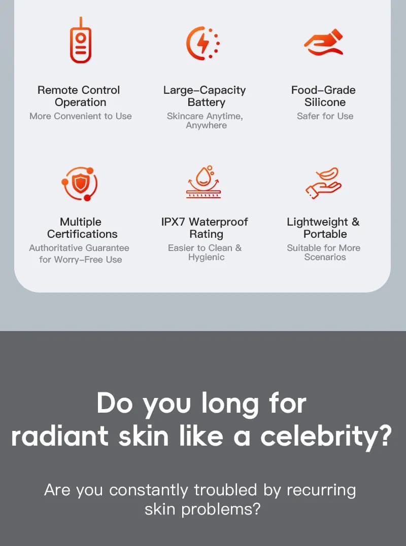 Skin Rejuvenation Red Light Therapy LED Face Mask — 5-Color detail 5