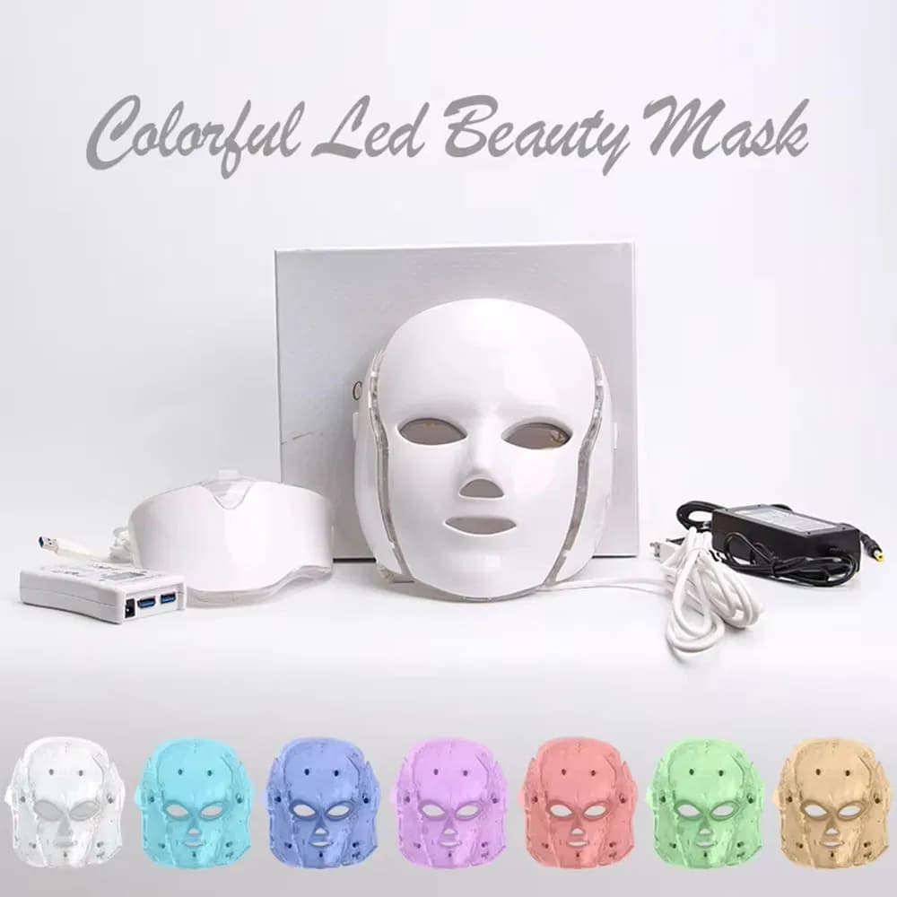 Red Light Therapy LED Face Mask — 7-Color — Sale Edition detail 1