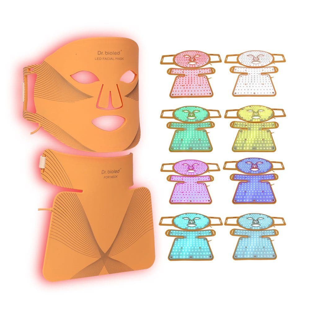 Red Light Therapy LED Face Mask — Silicone, 7-Color — Cleopatra Edition