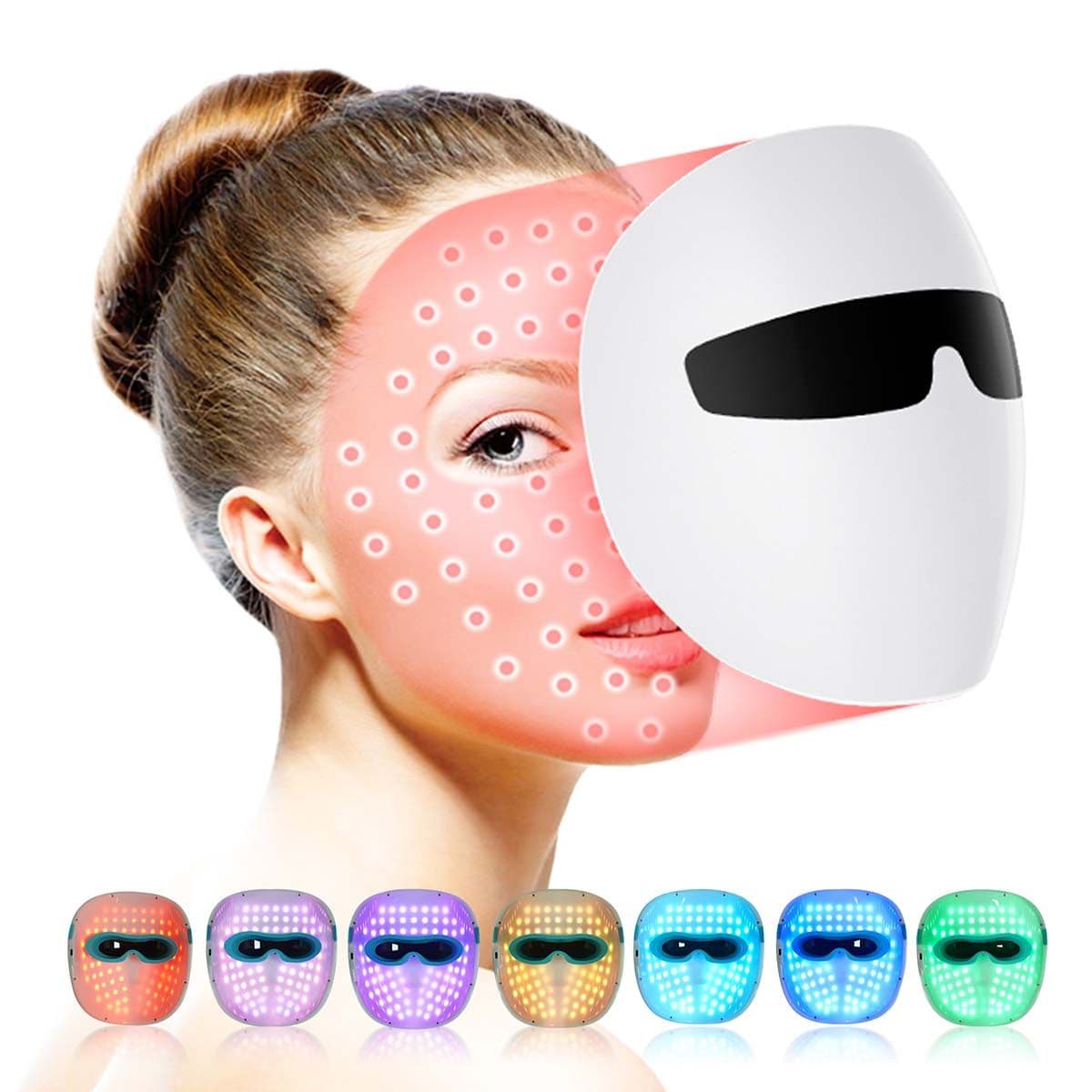 Acne Treatment Red Light Therapy LED Face Mask — 7-Color