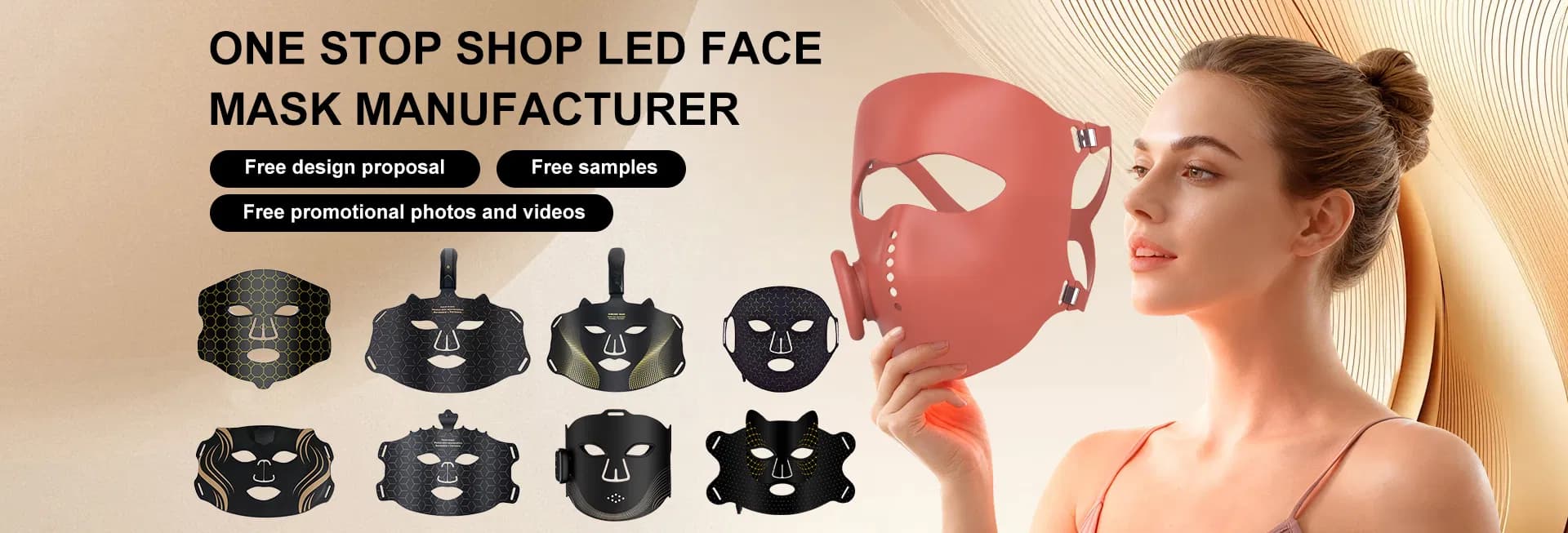 Skin Rejuvenation Red Light Therapy LED Face Mask — Professional Edition detail 2