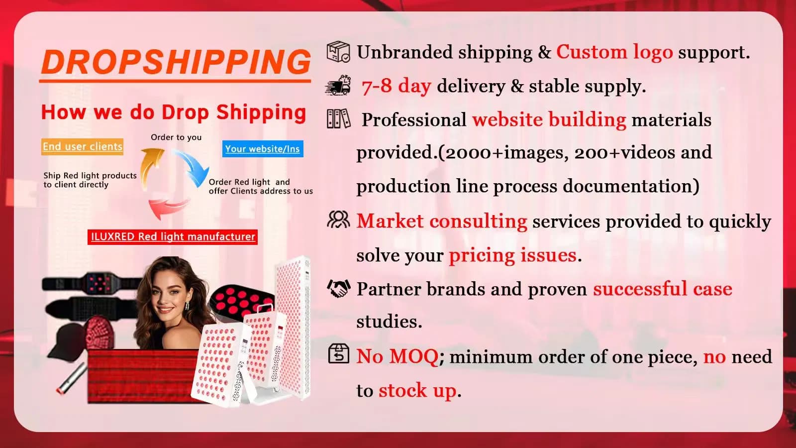 Red Light Therapy LED Face & Neck Mask — 7-Color — Factory Edition detail 1