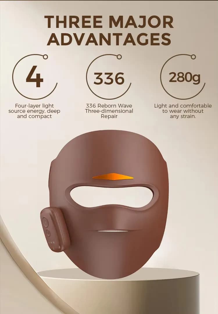 Skin Rejuvenation Red Light Therapy LED Face Mask — Professional Edition detail 6