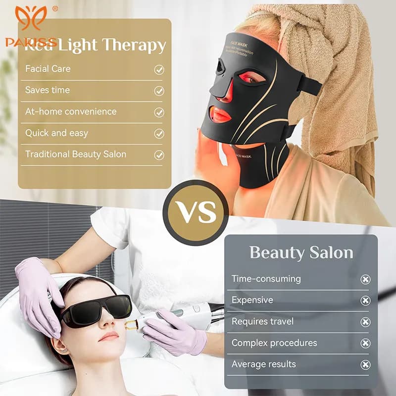 Acne Treatment Red Light Therapy LED Face & Neck Mask — 7-Color detail 6