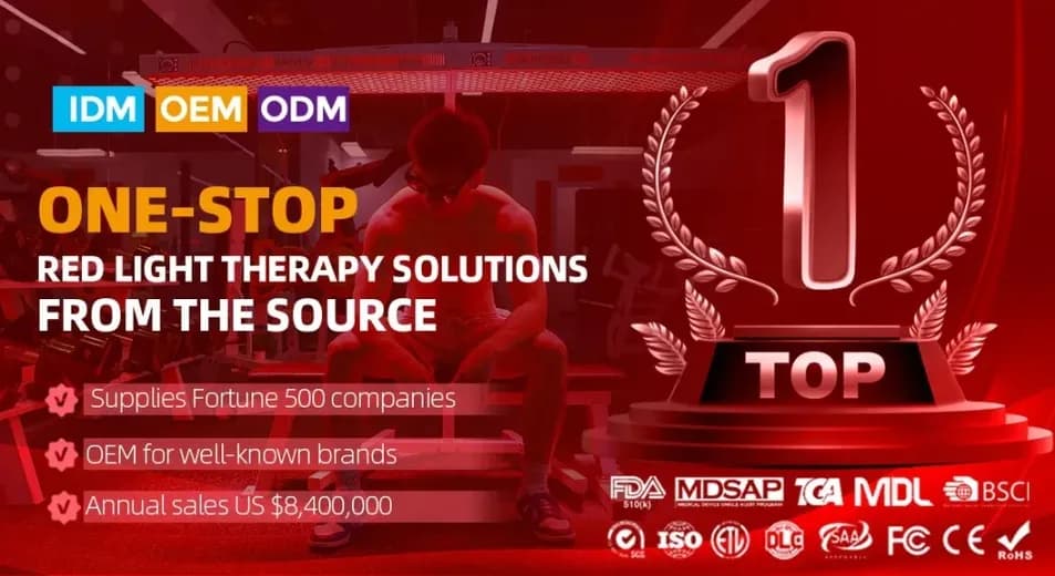 Red Light Therapy LED Face Mask — 660nm + 850nm detail 1