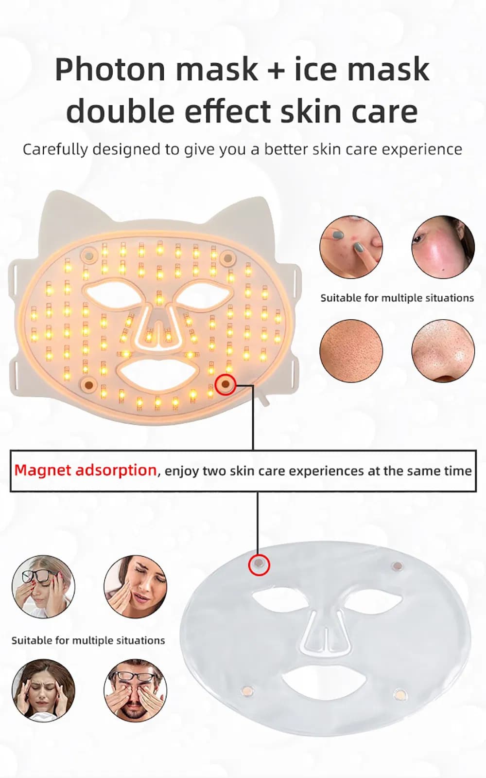 Acne Treatment Red Light Therapy LED Face Mask — Professional-Grade detail 4